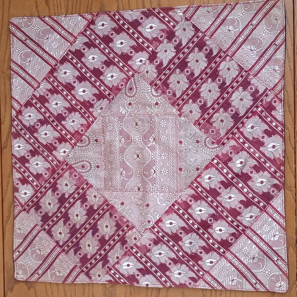 Gorgeous Silk Iridescent Purple Patchwork Pillow Shams From India (Set of 2) - Picture 11 of 17